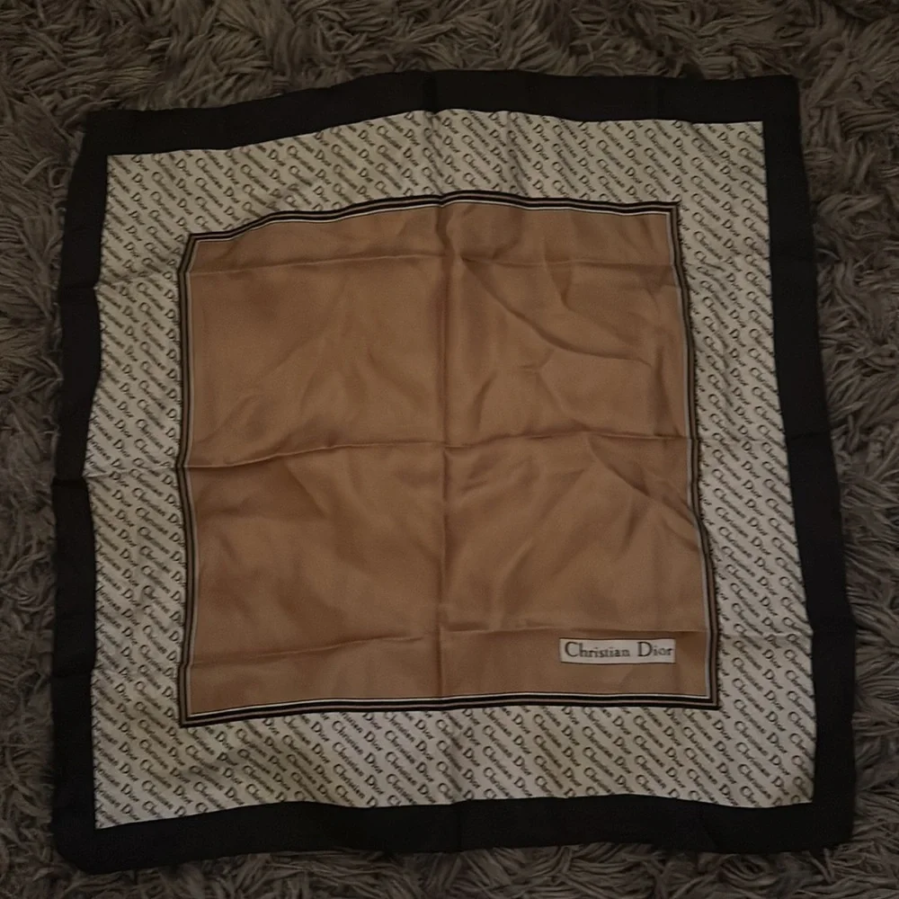 Christian Dior silk scarf